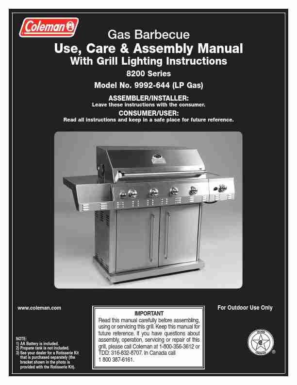 Coleman Gas Grill 9992-644-page_pdf